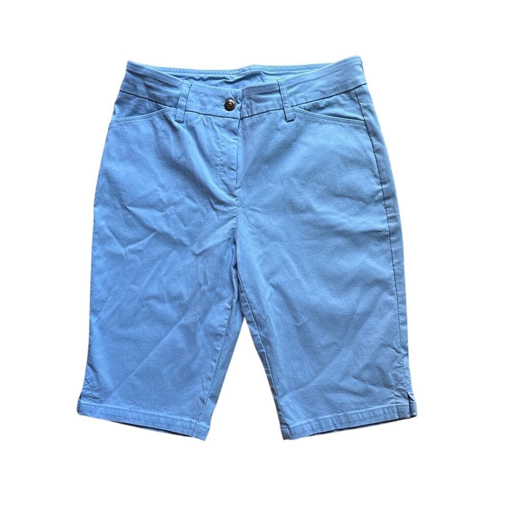 Ruby Rd Light Blue Bermuda Shorts Golf Hiking Walking Short
